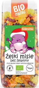 Gummibärchen (Teddybären) ohne glutenfreie Gelatine BIO 150 g - BIOMINKI
