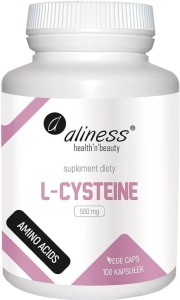 L-cysteïne L-cysteïne 500 mg 100 capsules vege caps Aliness