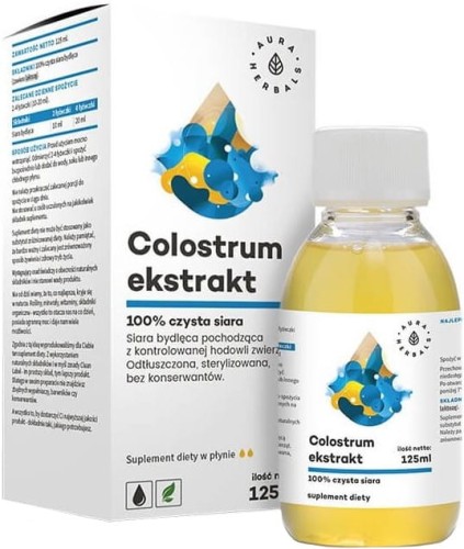 Colostrum Ekstrakt 100% czysta siara bydlęca, płyn (125 ml)