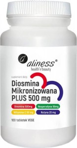 Diosmine micronisée plus hespéradine vitamine C rutine 500 mg 100 comprimés Aliness