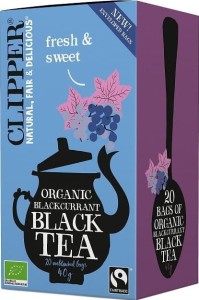 BLACK TEA WITH BLACK CURRANT FAIR TRADE BIO 40 g (20 x 2 g) - CLIPPER