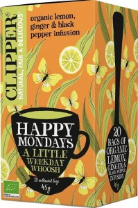 HERBATKA CYTRYNOWA Z IMBIREM I CZARNYM PIEPRZEM BIO 45 g (20 x 2,25 g) - CLIPPER