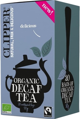 FAIR TRADE BIO DECAFFEINE ZWARTE THEE 50 g (20 x 2,5 g) - CLIPPER