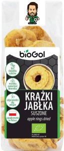 ANNEAUX DE POMME SÉCHÉES BIO 100 g - BIOGOL