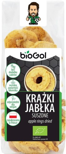 DRIED APPLE RINGS BIO 100 g - BIOGOL