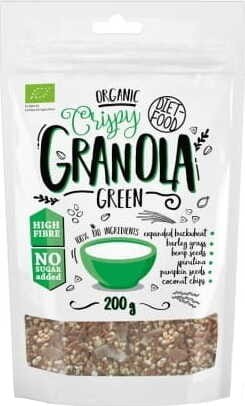 Granola "Groen" zonder suiker 200g EKO Diet-Food.pl