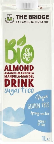 Napój migdałowy 3% bez cukru bez glutenu 1l EKO The Bridge