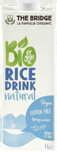 Natuurlijke rijstdrank zonder gluten 1l EKO The Bridge
