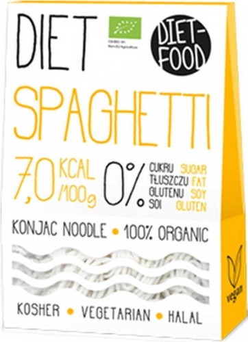 Makaron spaghetti shirataki bezglutenowy BIO 300 g Diet-Food.pl