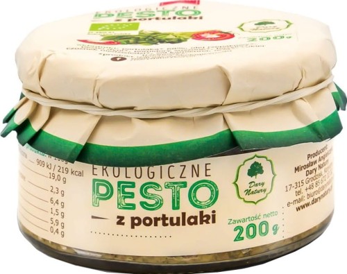 PESTO DE PORTULAKA BIO 200 g - DARY NATURY