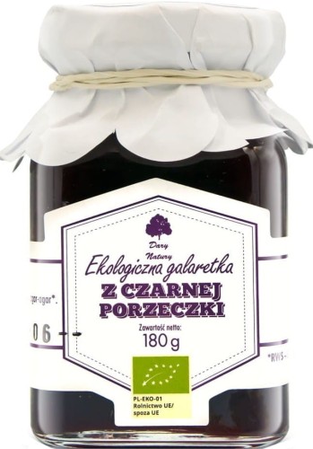 BLACK CURRANT JELLY BIO 180 g - DARY NATURY