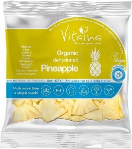 PINEAPPLE DRIED RAW GLUTEN-FREE BIO 25 g - VITAINA