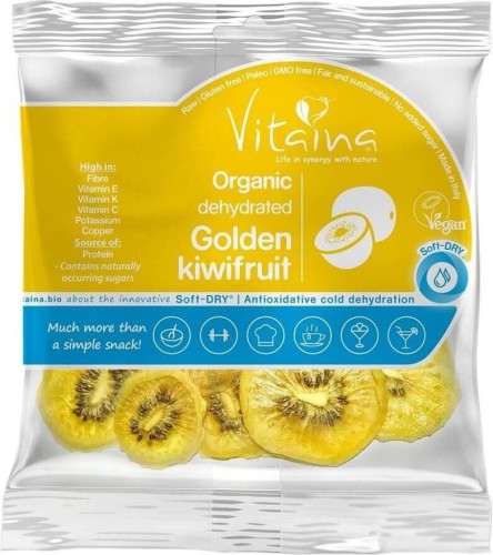 YELLOW KIWI DRIED RAW GLUTEN-FREE BIO 28 g - VITAINA