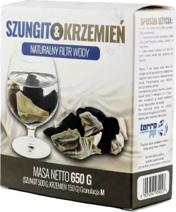 Natural water filter Shungites 500g &flint 150g granulation M 650g Terra PP