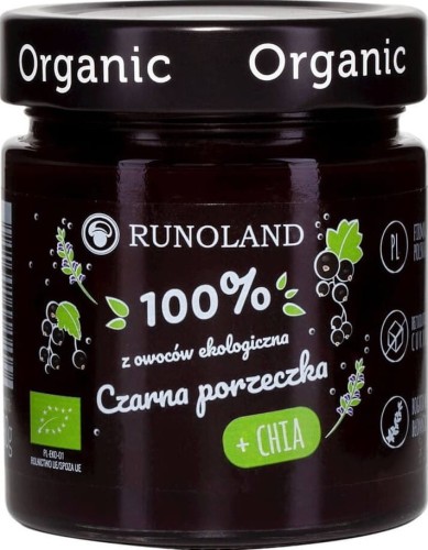 Une collation sucrée de cassis aux graines de chia b/c BIO 328 g - Runoland