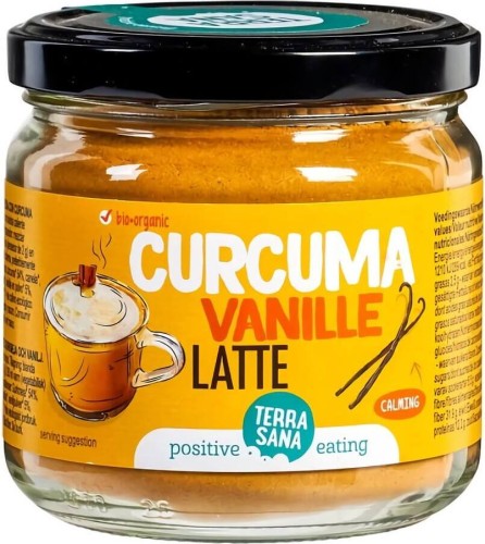 Turmeric, vanilla latte powder BIO 150 g - Terrasana