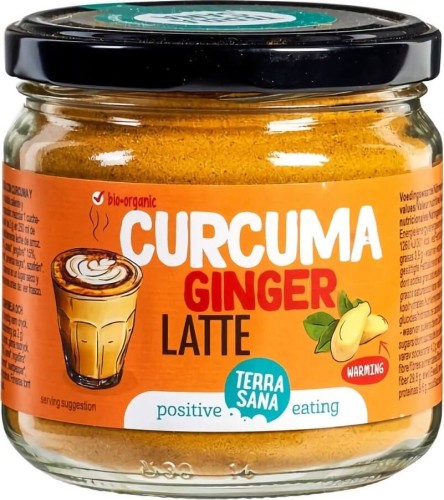 Boisson en poudre au curcuma et au gingembre latte BIO 150 g - Terrasana