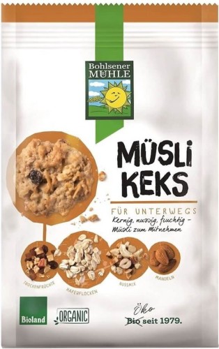 Havermueslikoekjes met noten en fruit BIO 150 g - Bohlsener Muehle