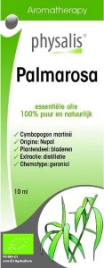 ESSENTIAL OIL PALMAROSA (GINGER LEMONGRASS) BIO 10 ml - PHYSALIS