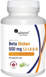 Bêta glucane 500 mg 1,3-1,6 β-D 100% Saccharomyces cerevisiae 100 gélules Aliness