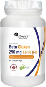 Bêta glucane 250mg 1,3-1,6 β-D 100% Saccharomyces cerevisiae 100 gélules Aliness