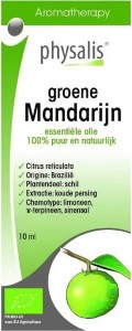 ESSENTIAL OIL GROENE MANDARIJN (GREEN MANDARINE) BIO 10 ml - PHYSALIS