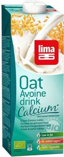 Boisson d'avoine avec du calcium d'algues marines BIO 1 l - Lima