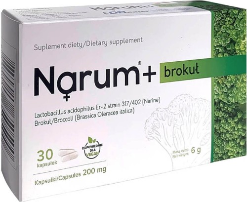 Narine probiotique Narum + Brocoli 200 mg 30 gélules Narine