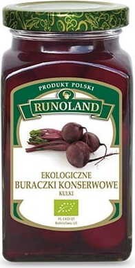 BOULES DE BETTERAVES EN CONSERVE BIO 300 g (180 g) - RUNOLAND