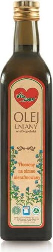 Huile de lin de la Grande Pologne 500 ml Vitacorn