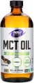 MCT oil, triglycerides of medium-chain fatty acids, vanilla and hazelnut flavor 473 ml Now Foods Now Sports