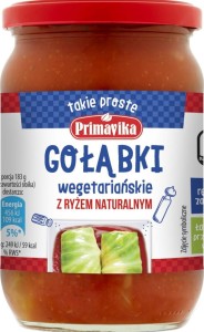 Rouleaux de chou végétariens avec riz naturel, sans gluten 690 g - PRIMAVIKA