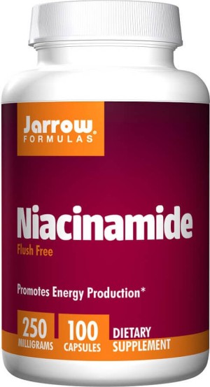 Vitamina B3 Niacina nicotinamida 250 mg Niacinamida B-3 100 cápsulas Jarrow Formulas