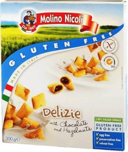 Pillows with chocolate-nut filling gluten-free 300 g Molino