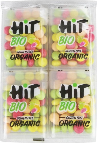 FRUIT DRAGEES GLUTEN-FREE BIO 4 x 15 g  - NATU - HIT