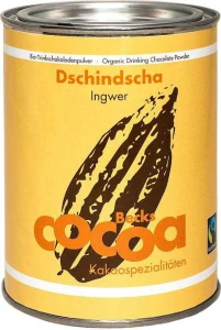 CHOCOLATE EN POLVO JENGIBRE FAIR TRADE SIN GLUTEN BIO 250 g - BECKS COCOA