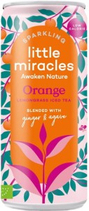 FIZZY DRINK LEMONGRASS- ORANGE- GINSENG BIO 250 ml - LITTLE MIRACLES