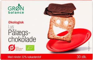 MILK CHOCOLATE IN SLICES BIO 120 g (30 pcs) - GRON BALANCE