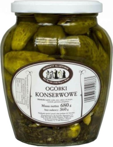 Komkommers in blik 680 g / 360 g Monastery Products