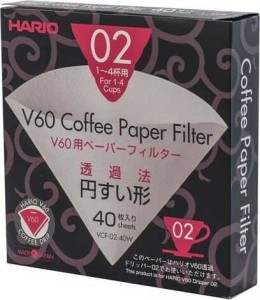 PAPER FILTERS FOR DRIPPER V60-02 (40 pcs) - HARIO