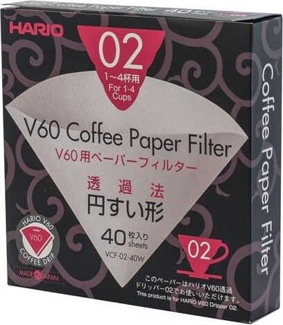 PAPER FILTERS FOR DRIPPER V60-02 (40 pcs) - HARIO