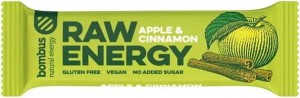 Bar RAW ENERGY apple cinnamon gluten-free 50 g Bombus