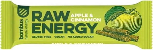 Bar RAW ENERGY apple cinnamon gluten-free 50 g Bombus
