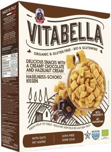 Haverkussens met chocoladevulling glutenvrij BIO 300 g Vitabella