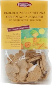 Ciasteczka orkiszowe z jabłkiem BIO 100 g Zemanka