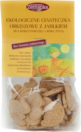Ciasteczka orkiszowe z jabłkiem BIO 100 g Zemanka