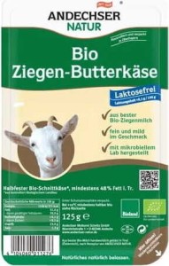 Fromage de chèvre en tranches 48% BIO 125 g Andechser Natur
