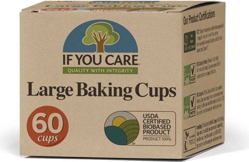 MOLDES DE PAPEL PARA MAGDALENAS GRANDES 60 PIEZAS - IF YOU CARE