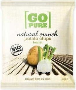 Glutenvrije venkelchips BIO 40 g GoPure