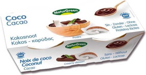 Coconut dessert with cocoa BIO 2 x 125 g Naturgreen